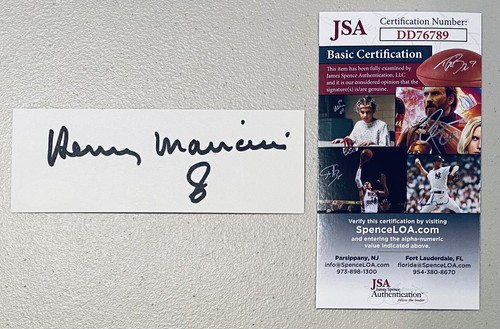 Henry mancini signed - mancini, 2x5