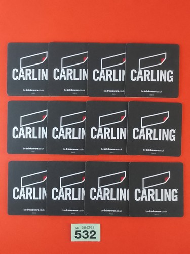 Beer mats carling job lot - ,