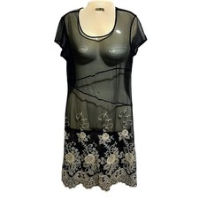 Vintage Sheer Embroidered Mesh