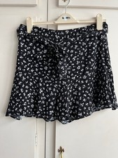 Zara Black and White Pattern Skort EUR L