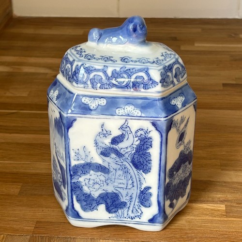 Vintage chinese blue white - chinese,