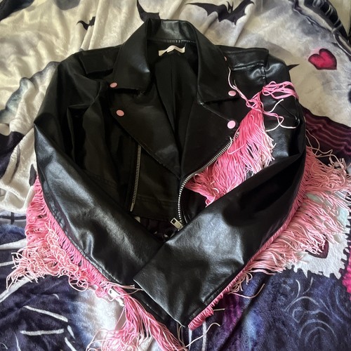Womens biker faux leather - womens,