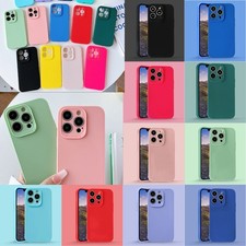 Case For iPhone 12/13/14/15 Pro Max Case Soft Silicone Shockproof Phone Cover