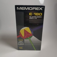 Memorex 180 video cassette - memorex, e-180