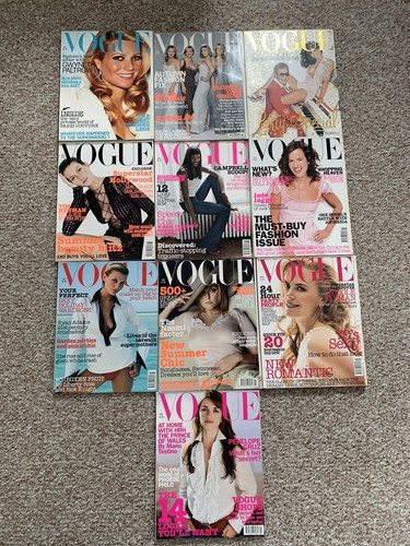 British vogue magazine bundle - british,