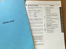 Honda Vision SA50 Workshop manual , Issue date July 1988 , See below     