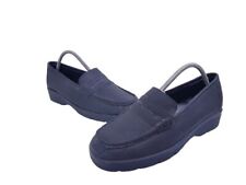 Trueform Womens Ladies Black Leather Slip On Flat Shoes Size 8UK/41EUR Regular 