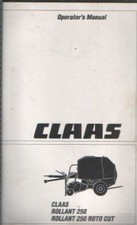CLAAS ROUND BALER ROLLANT 250 & 250 ROTO CUT OPERATORS MANUAL