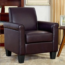Modern Faux Leather Armchair