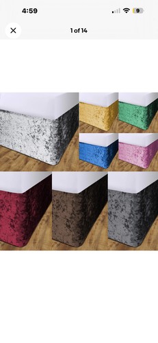Bed valance elasticated divan - bed,
