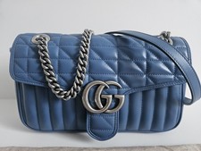 Gucci GG Marmont Blue Leather