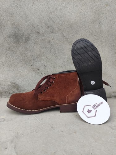 Handmade men brown suede - men’s,