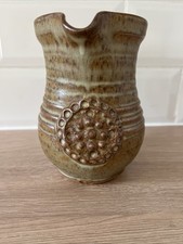 Alan Ward studio pottery jug. Made in Derbyshire Signed 15 Cms