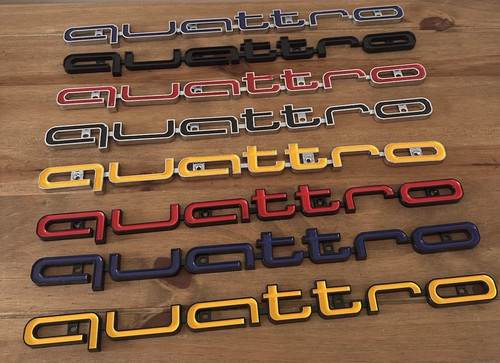 Quattro badge for - badge, honeycomb