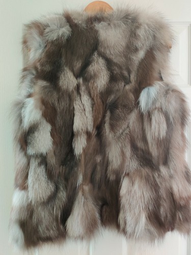 Real fox fur gilet - fur,