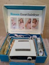 Vintage 1960s Ronson Escort 2000 Hairdryer In Original Box, Tested and Working