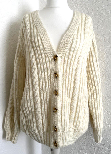 Cardigan size chunky knit - size, m