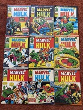 Marvel Incredible Hulk Comic Bundle Vintage Bronze Age Job Lot Marvel Comics X 9