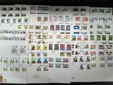 1978-1985 GB FDC - 29 LARGE FORMAT PETER SCOT GUTTER PAIR FIRST DAY COVERS - (EW