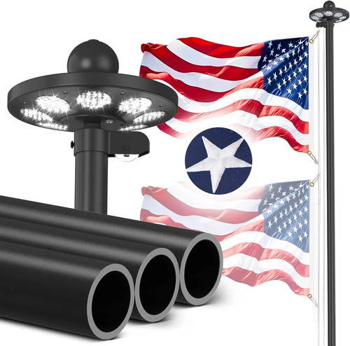 Gauge heavy duty flagpole - heavy,