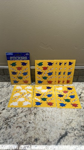 Graduation stickers mortar - graduation,