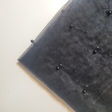 Studded Pearl Mesh Net Fabric Bridal Veil Soft Sheer Craft Dress Material 58"