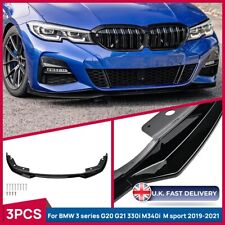 Front Bumper Diffuser Splitter Lip For BMW 3 Series 318i 320i G20 G21 M Sport UK