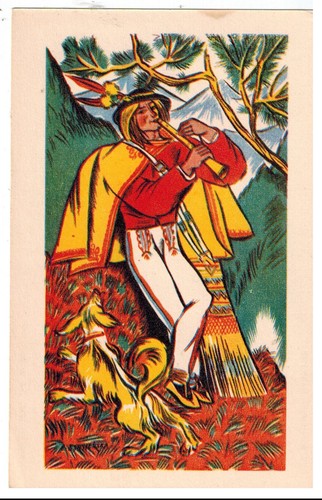 Postcard poland painting - postcard,