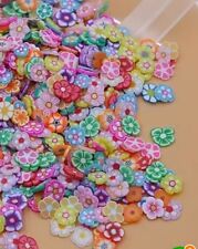 1000 X Tiny Mixed Colour Polymer Clay Flower Embellishments Approx 5/6mm