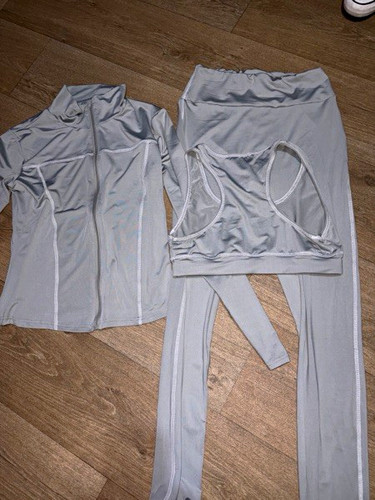 Women grey 3pc tracksuit - women’s,