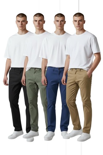 Mens cotton slim - fit, stretchy