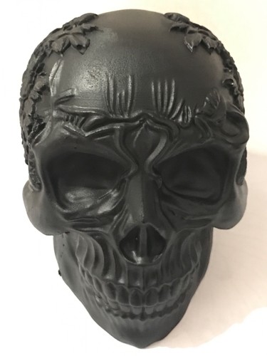 Skull ornament black gothic - skull,