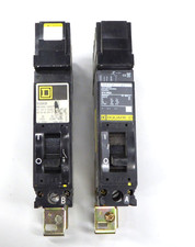 2 x 63A Square D MCCB SFA1063A SFA1063B 240V Single Pole I-Line Panel Board