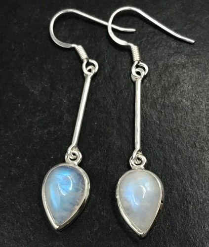 Rainbow moonstone pear drop