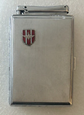 Vintage Calibri Cigarette Case & Lighter Combo - Parachute Regiment Enamel Crest