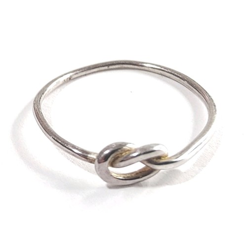 Sterling silver knot ring 925 - silver,