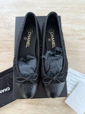 Chanel Black Boucle Ballet