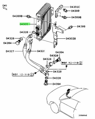 Oil cooler engine for - engine,
