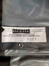 Da-lite Deluxe 10x 7 1/2 Fastfold Screen with skirt c/w Front and Rear Surfaces