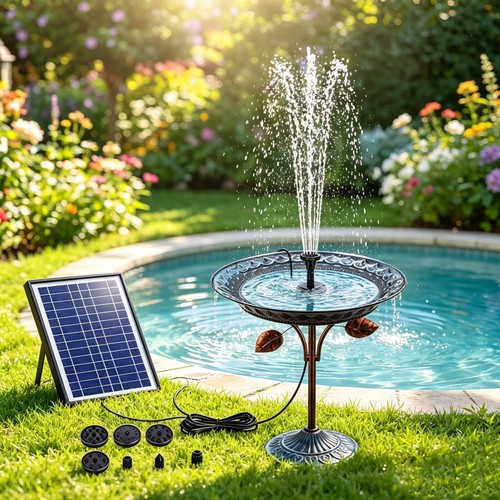 Solar fountain pump - 6.5w,