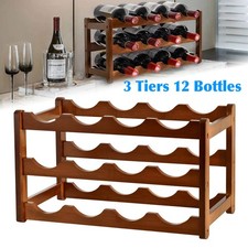 12 Bottle Wooden Wine Rack,3
