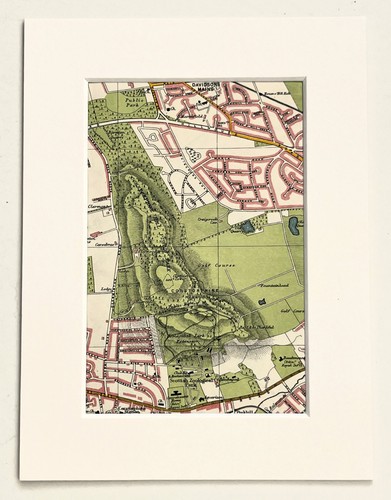 Vintage 1955 edinburgh map - 1955,