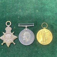 1914-15 WW1 Star Trio Awarded