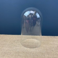 VINTAGE DECORATIVE DISPLAY CLEAR GLASS DOME CLOCHE TAXIDERMY DISPLAY CLOCK ETC