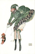 PC CPA NUDE-EROTIC, ARTIST