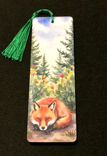 Wooden fox bookmark birthday - ,