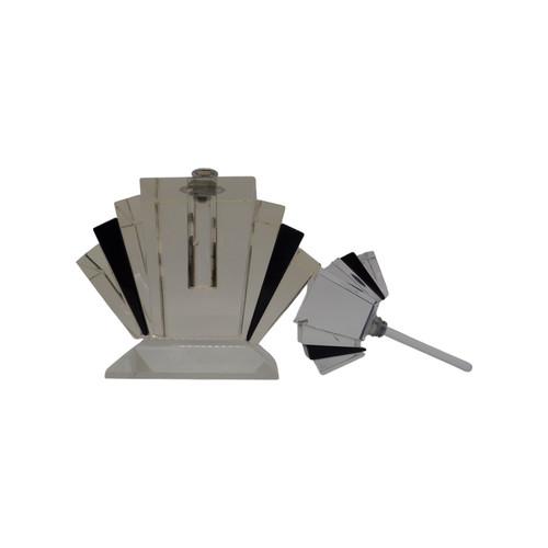 Art deco style glass perfume - art,