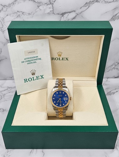 Gents steel gold rolex - &,