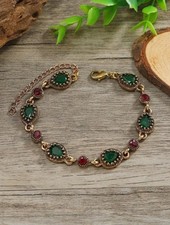 Water-drop imitation Gemstone Decor Bracelet Palace style vintage Jewellery