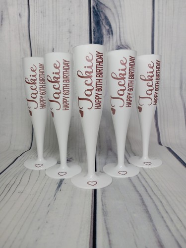 Personalised white champagne - personalised,
